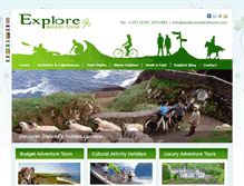 Tablet Screenshot of exploreirelandtours.com